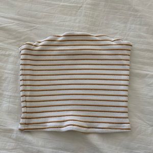 garage striped tube top